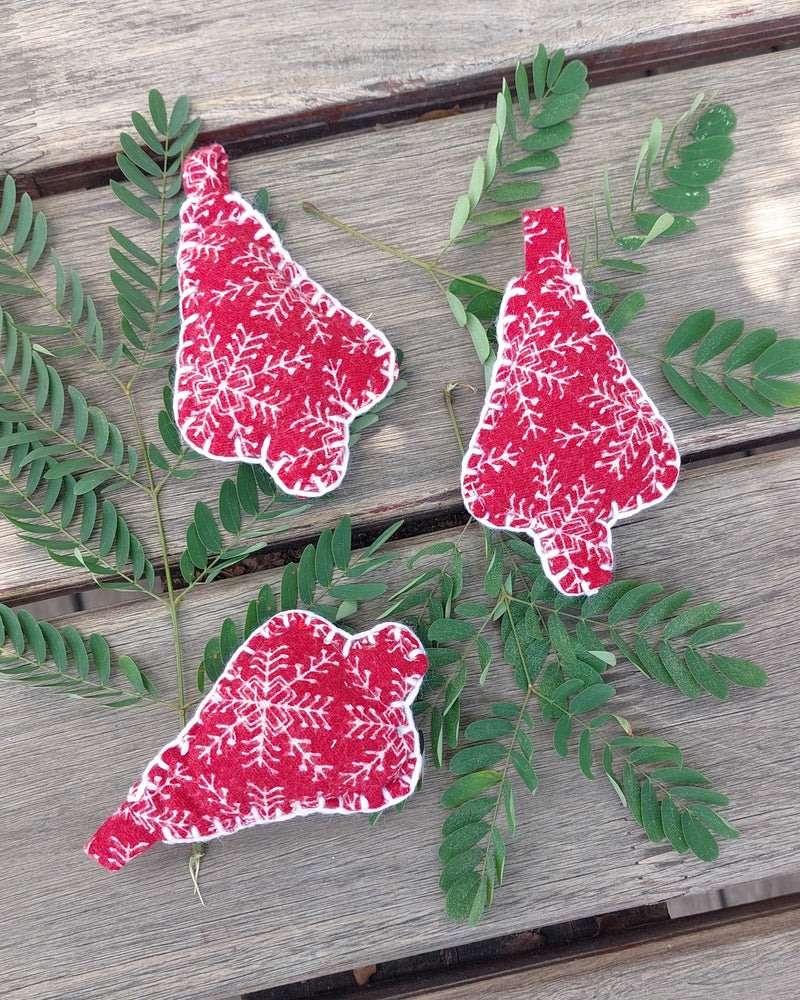 Upcycled Fabric Garland Ornament