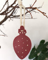 Upcycled Leather Ornament