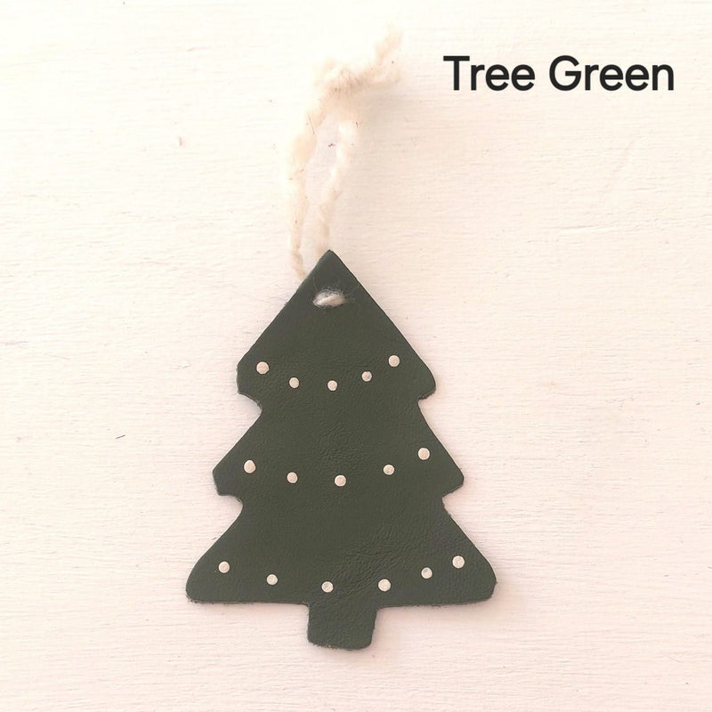 Upcycled Leather Ornament