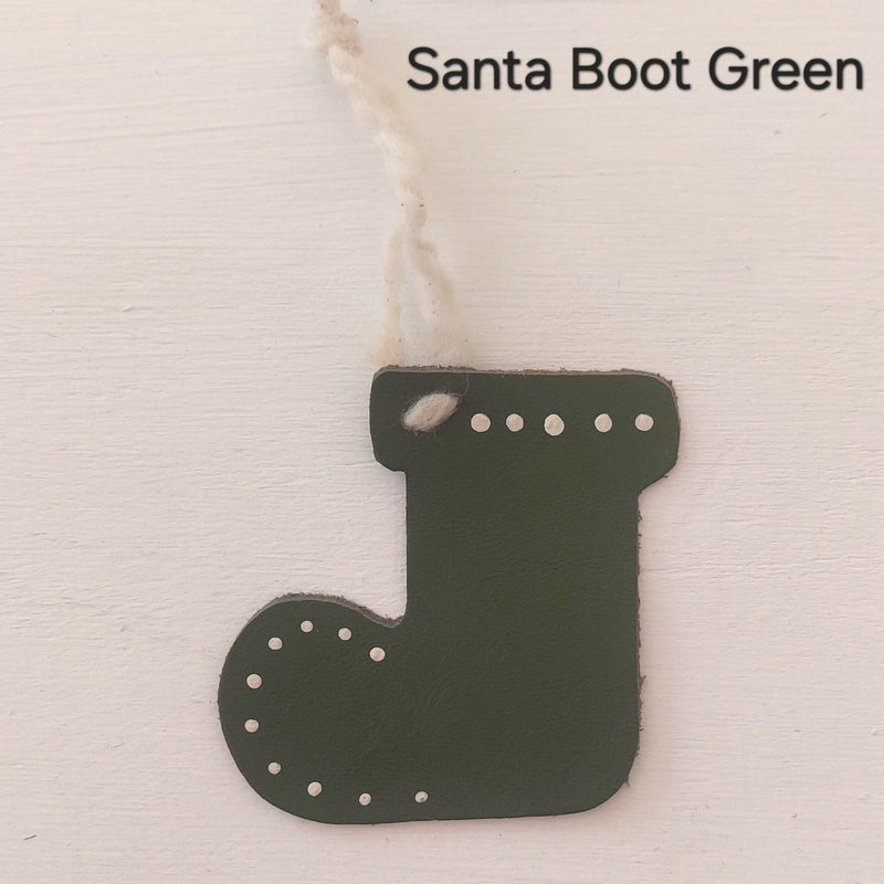 Upcycled Leather Ornament