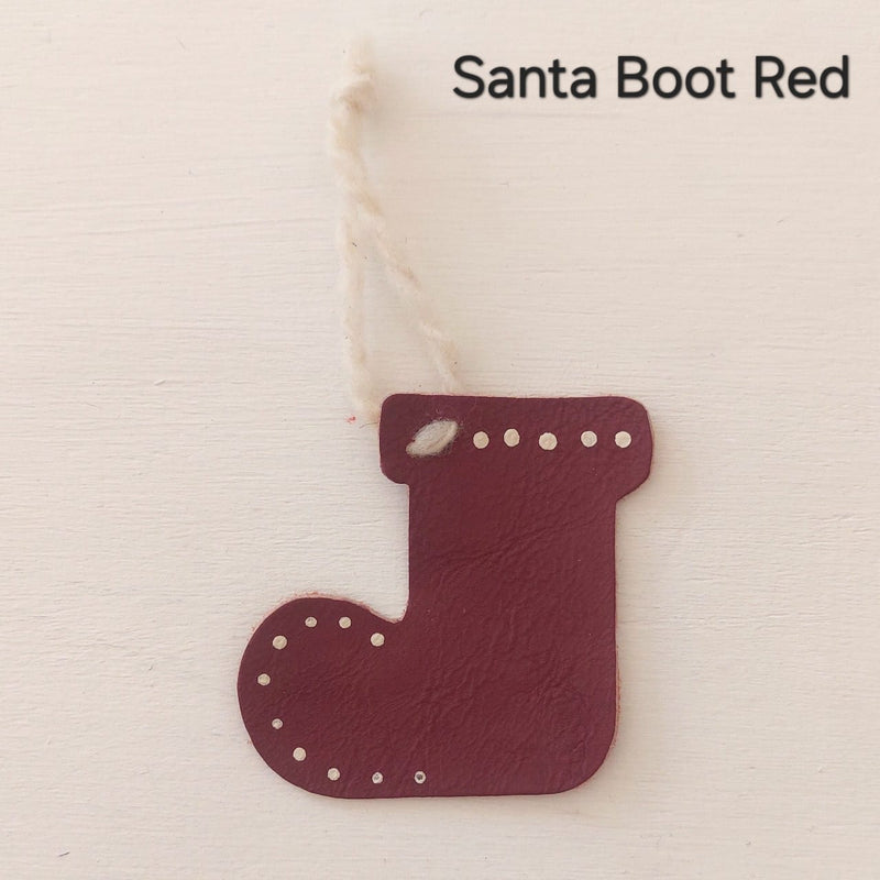 Upcycled Leather Ornament