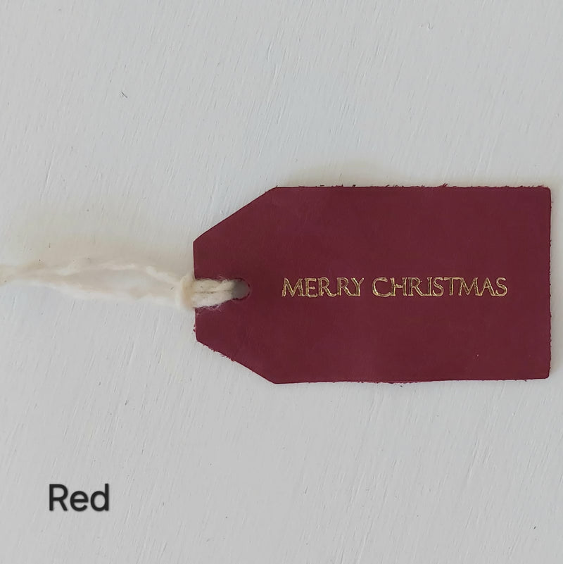 Upcycled Leather Gift Tag