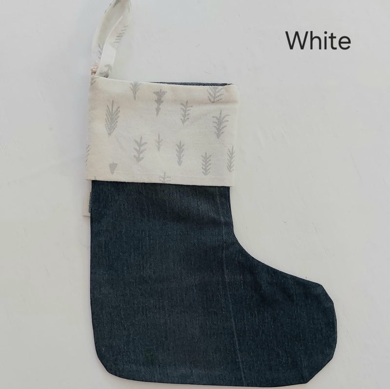 Upcycled Fabric Christmas Stocking