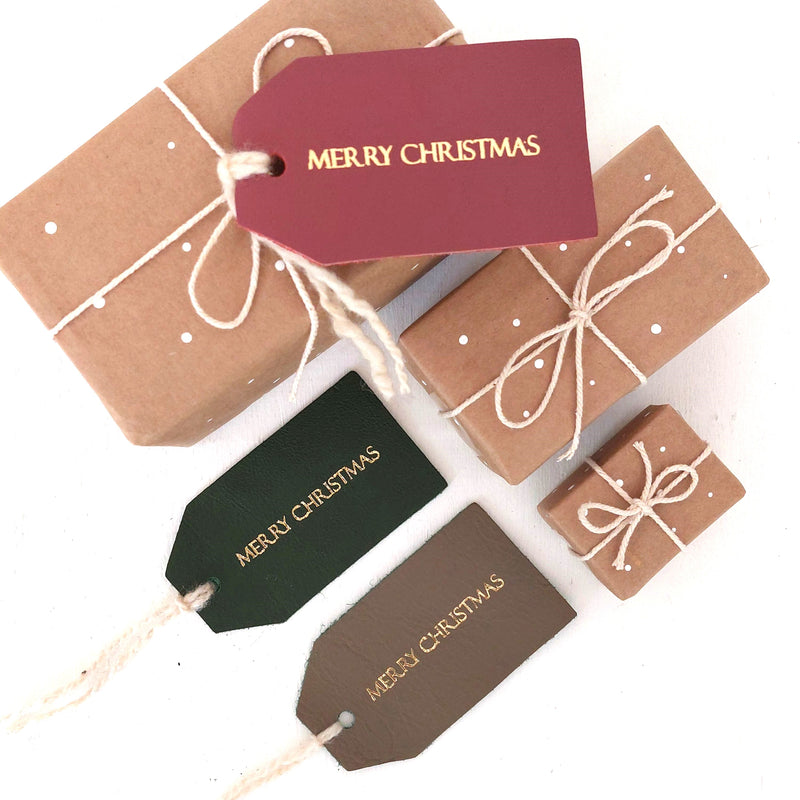 Upcycled Leather Gift Tag